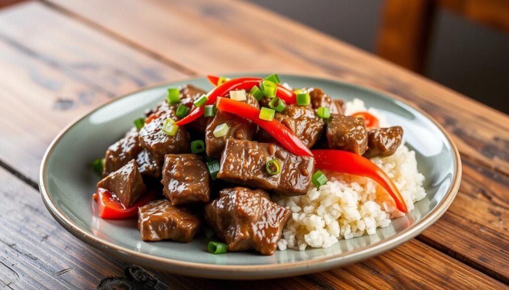 Mongolian Lamb Dish