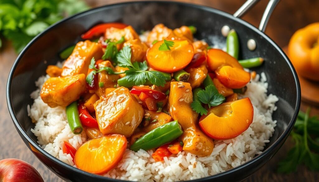 apricot chicken stir-fry