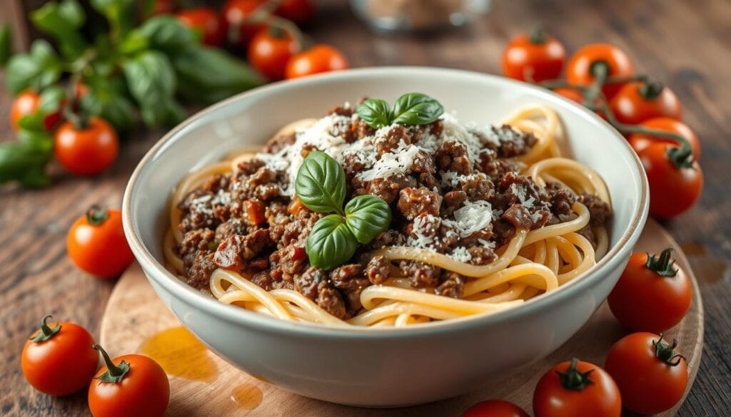 lamb mince pasta