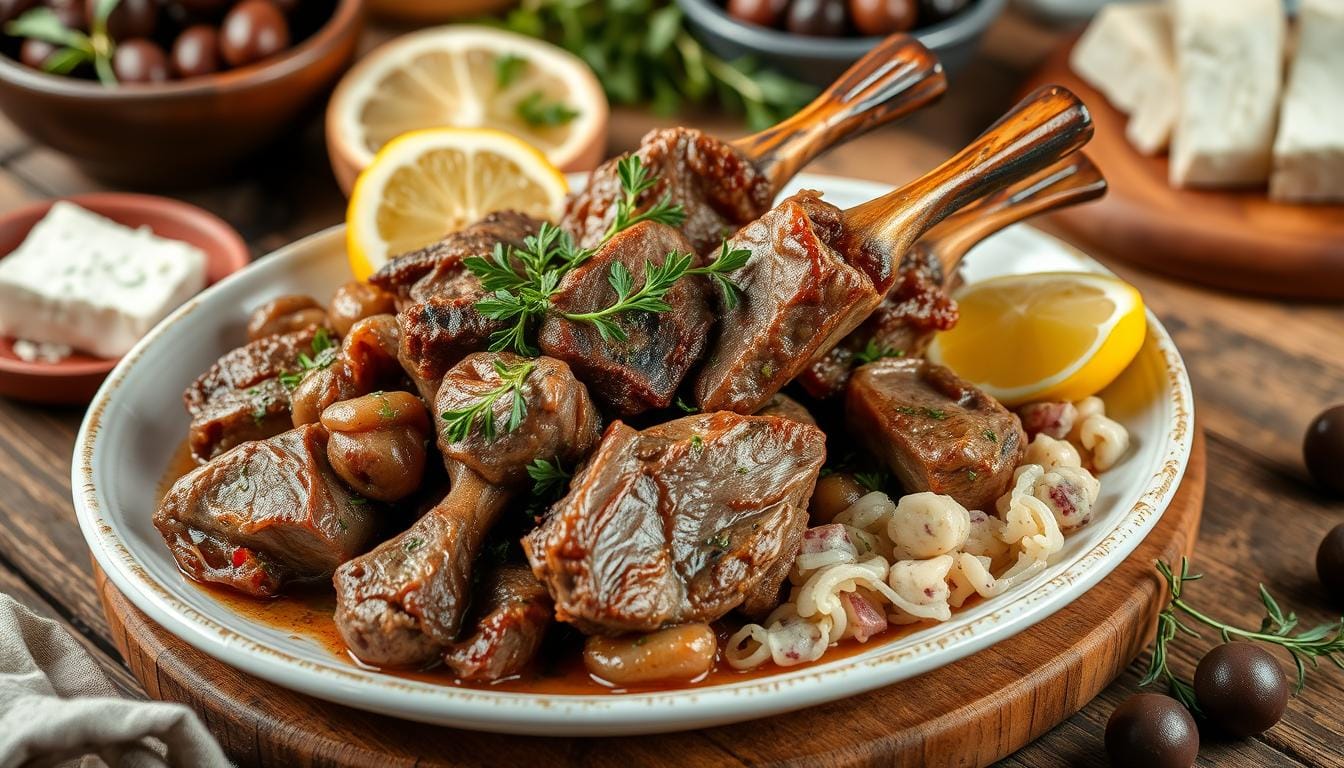 slow cooked greek lamb