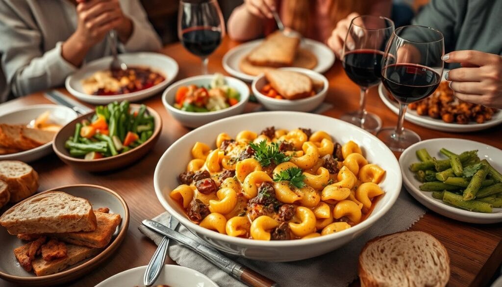 Cheesy Beef and Bowtie Pasta Family Meal