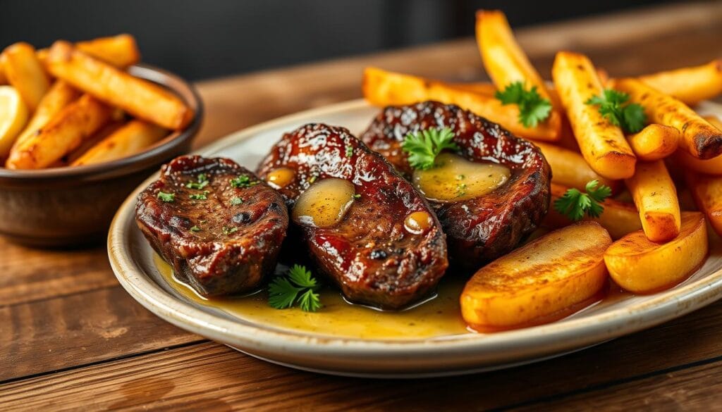 Garlic Butter Steak Bites Dinner