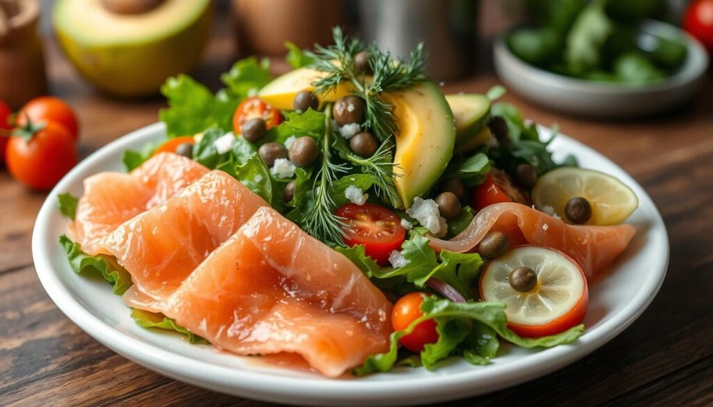 smoked salmon salad