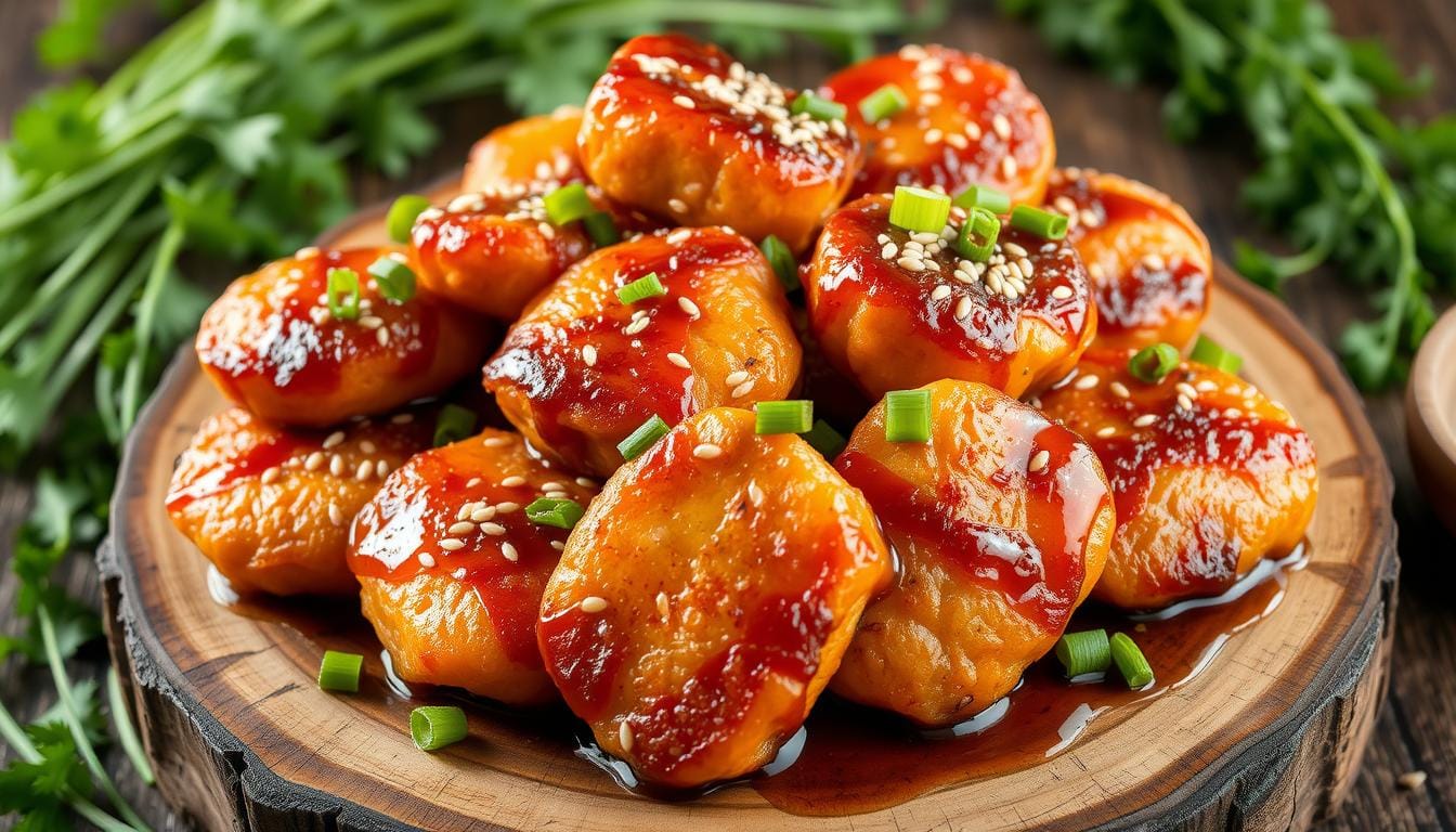 Crispy Honey Garlic Salmon Bites