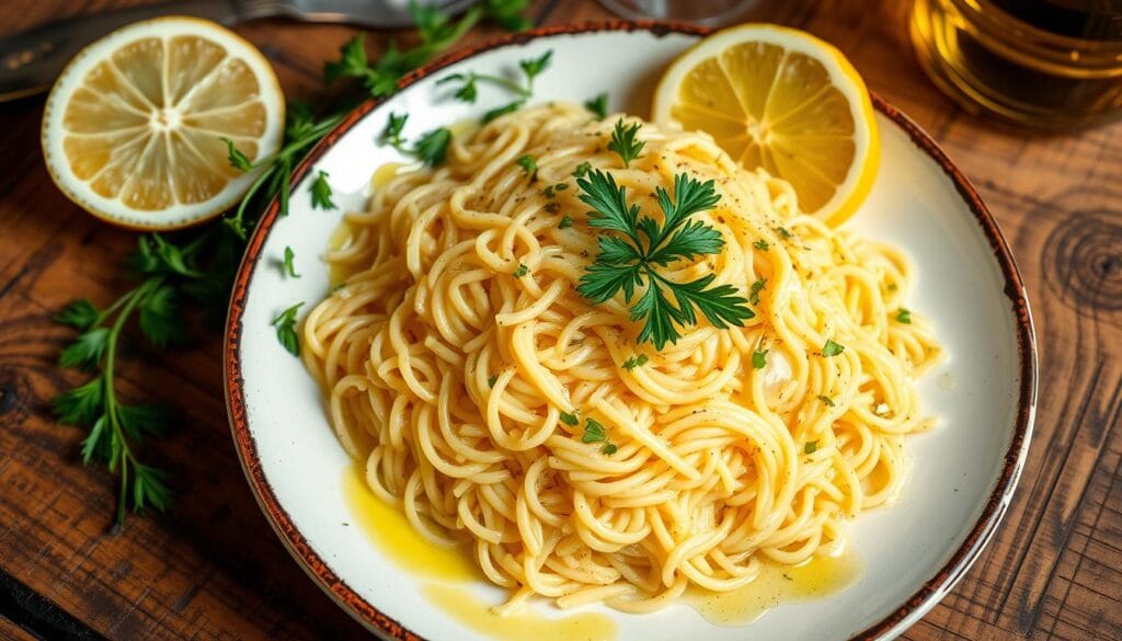 lemony orzo